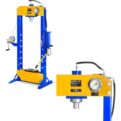 Hidrauliski-pneimatiskā darbnīcas prese 30T 666 bar MSW WP-30T-P