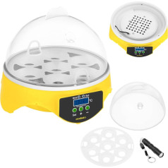 Inkubatora inkubatora inkubators 7 olu inkubēšanai + ovoskops 20W