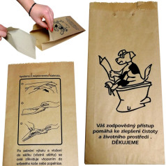 Papīra maisiņi ar kartona lāpstu suņu izkārnījumiem FEDOG CZ 25 gab.