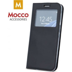 Mocco Smart Look Case Чехол Книжка с Окошком для телефона Apple iPhone XS / X Черный