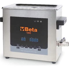 Beta Ultraskaņas spainis 6 litru ultraskaņas tīrīšanas paplātes darbnīcas piederumi metāla un rezerves daļu tīrīšanai (degazēšanas funkcija, dubultā mazgāšana, ideāli piemērots inžektoriem un EGR vārstiem)