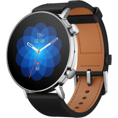 Amazfit GTR 3Pro viedpulkstenis 1,45 ZollAMOLED-Displejs GPS Fitness Uhr mit Überwachung von Herzfrequenz, Schlaf, Stress, SpO2, Sport Watch mit über 150 Sportmodi, Bluetooth-Anrufen, Musiksteuerung, Alexa