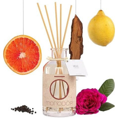 Fragrance Sticks Room Fragrance Exciting Ražots Itālijā Ilgnoturīgs 200 ml Ilgtspējīgs Istabas Aromāts Citronu Rožu piparu Greipfrūts augļainam, Radošam iekštelpu klimatam Monodor Reve