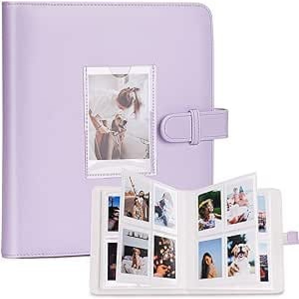 COLOCASTLE Photo Album with 272+1 Pockets for 3 Inch Film - Compatible with Fujifilm Instax Mini 90 9 8 8+ 70 7c 7s 11 50s 7+ 25 Mini LiPlay Mini Link, Polaroid Snap PIC-300, Kodak Instant Print