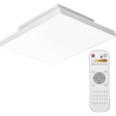 EMOS LED griestu apgaismojums 18 W, regulējams ar tālvadības pulti, bez rāmja, CRI 95, regulējams spilgtums 125-1250 lm un gaismas krāsa 2700-6000 K viesistabai, bērnu istabai, guļamistabai, gaitenī, birojam,