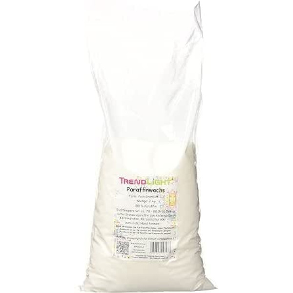 TrendLight Paraffin Paraffinwachs rein Weiss zum Kerzen herstellen 2 kg Markenqualität