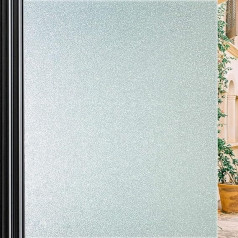 Qualsen logu plēve necaurspīdīga privātuma plēve logu matēta stikla plēve logu plēve pašlīmējošā logu plēve privātā ekrāna pret UV plēve (90 cm x 300 cm)