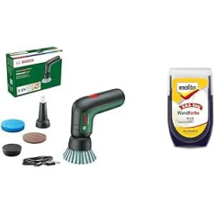 Bosch mājas un dārza universālā birste un Molto SOS Easy Battery Cleaning Brush Sienu krāsa 30 ml Balta