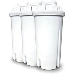 CASO rezerves ūdens filtrs (3 komplektā) — karstā ūdens dozatoriem, ūdens kvalitātes uzlabošana, kaļķakmens samazināšana, daudzpakāpju filtrēšanas princips