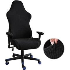 Nizirioo Gaming Chair Cover Office Chair Cover Chair Covers Black Stretchy Chair Cover Seat Cover Office Chair Gaming Chair Covers for Computer Gaming Chair Office Chair Racing Style (Black)