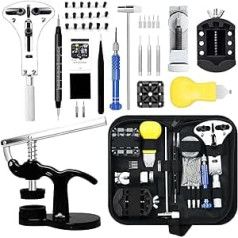 Watch Repair Kit, GLDCAPA Professional Watch Battery Replacement Kit, Watch Repair Tools with Carry Case, Watch Link Removal Tool Kit, Watch Case Opener, Watch Press Kit