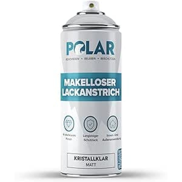 Polar Premium Clear Lacquer Spray (400 ml, matēts)