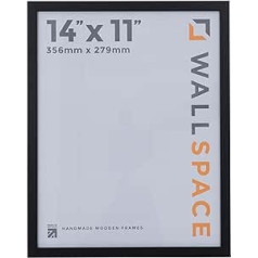 14x11 Thin Black Picture Frames 14x11 Natural Wood 14x11 Black Frame All Black Wood Picture Frames are made of Solid Wood and come with Real Glass.