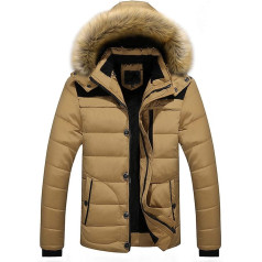 DondPO Steppjacke Herren mit Kapuze, mit Kapuze Reißverschluss Gefüttert Wintermantel Daunenjacke Winter Kurz XXL Übergangsjacke Winterjacke 8Xl Leicht Warme Daunenmantel Steppjacke !