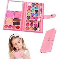 Children's Make-Up Girls Set, Xionghonglong Make Up Toy, Cosmetic Toy for Girls, Children, Washable Make Up Toy, Princess Role Play Toy Gift for Christmas/Birthday (A)