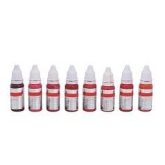 8pcs Makeup Tattoo Ink Semi-Permanent Tattoo Ink Lip Eye Line Tattoo Colour Microblading Pigment Paint for Exercise Skin 120 ml
