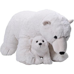 Wild Republic 24098 Polar Bear Mom & Baby Jumbo