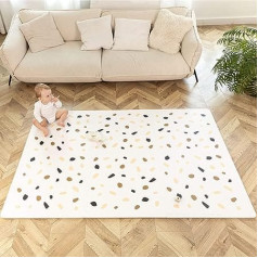 Hakuna Matte Large Puzzle Mat for Babies, 1.8 x 1.2 m, 6 XXL Panels 60 x 60 cm with Confetti Motifs, 20% Thicker Play Mat in Recyclable Packaging, Non-Toxic, Odourless Crawling Mat