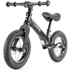 CXWXC bērnu līdzsvara velosipēds no 2 gadiem ar oglekļa tērauda dakšu, droša un stabila kravnesība 30 kg, 12 collu līdzsvara velosipēds, piemērots 12-60 mēnešiem