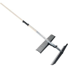 RIBILAND 07519 Rake Shovel Blade With Black Handle