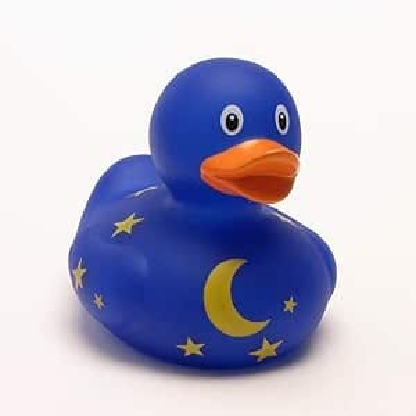 Lilalu 8,5 cm Ente Spielzeug mit Mond und Sterne (Mehrfarbig)