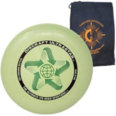 Discraft Ultrastar Fly Disc 175g Ultimate frisbija sacensību specifikācijā ir iekļauta kaskādes žonglēšanas soma