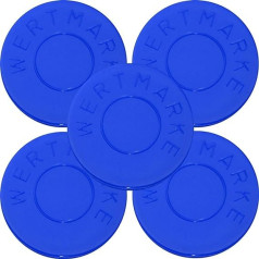 500 Deposit Tags Diameter 30 mm Colour Blue with 