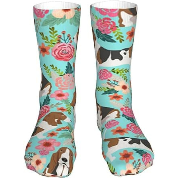 WESTCH I Love My Dog Dackel Fersenfreie, mittellange Socken, 40,6 cm, stilvolle Socken, trendige Beinbekleidung für ultimativen Komfort und Stil, Wadensocken, lässige Socken, atmungsaktive Sportsocken