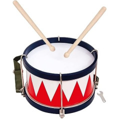 Bino world of toys 86583 Bino Drum, Toy for Children from 3 Years, Children's Toy (Musical Instrument for Children Including Carry Strap, 2 Drum Sticks and Tuning Keys, Optimally Adapted to Children's Hands), Multi