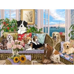 Dogs on Sofa Puzzle 550 Pieces