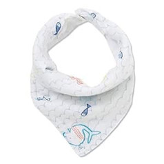 Angel Dear 723S9LF Bamboo and Cotton Double Button Bandana Fish