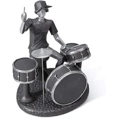 Amoy-Art Music Decor Sculpture Musician Figures Statue Modern Arts Piano Birthday Gift for Home Polyresin 21 cm H