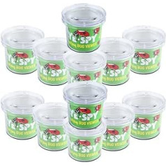 AlleTechPlus Critter Cage Magnifying Cage Toy for Kids Nature Research Insect Magnifier Backyard Explorer (12 Packs)