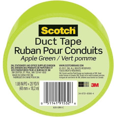 'Scotch Duct Tape 1,88x20YD, vienkrāsains zaļš ābols