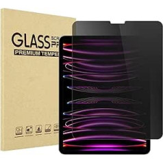 Procase Privacy Protective Glass for iPad Pro 12.9 Inch 2022 2021 2020 2018 Anti-Spy Screen Protector, Tempered Glass Privacy Film Privacy Film for iPad Pro 12.9 Inch 6th 5th 4th 3rd Generation