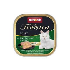 Animonda vom feinsten classic cat flavor: beef, salmon + spinach 100g