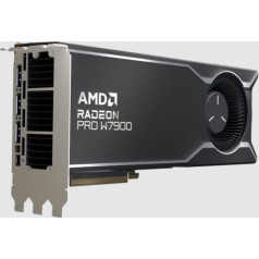 Graphics card amd radeon pro w7900 48gb gddr6 with ecc, 3x displayport 2.1, 1x mini-displayport 2.1, 295w, pci gen4 x16