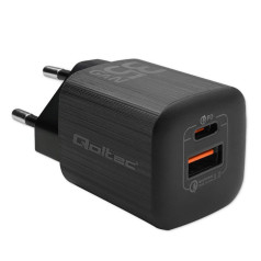 35w gan ultra wall charger | 5-20v | 2.25-3a | 1 x USB TypeC PD | 1 x USB | black