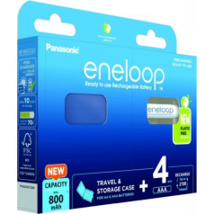 Eneloop AAA 800mAh akumulators 4gab + kaste