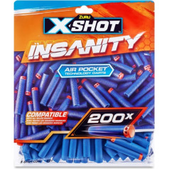 Zuru X-Shot Insanity darts, 200 pieces, foil pack