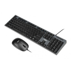 ibox ikms606 keyboard + mouse set (usb 2.0; (us); black; optical; 800 dpi)