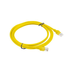 Lanberg pcu5-10cc-0200-y tīkla kabelis (rj45 - rj45; 2m; utp; dzeltens)