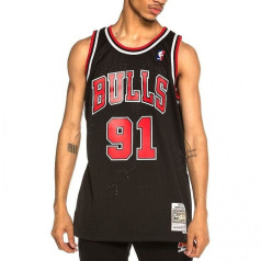 Mitchell & Ness Chicago Bulls NBA Swingman Alternate Jersey Bulls 97 Dennis Rodman T-krekls SMJYGS18152-CBUBLCK97DRD / XXL