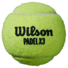 Wilson X3 Pack Speed Padel Ball WR8901101001 / Viena izmēra tenisa bumbiņas