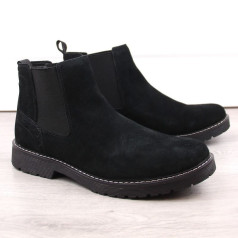 Filippo M PAW499A ādas slip-on Chelsea zābaki melni / 43