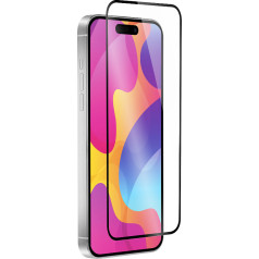 Fusion 5D glass aizsargstikls pilnam ekrānam Apple iPhone 15 Plus melns