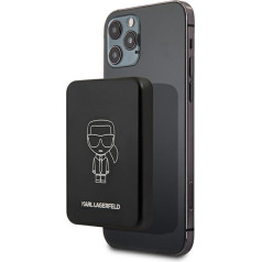 Karl Lagerfeld Powerbank 3000mAh MagSafe, melns (KLPBMSOIBK)