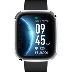 Garett Smartwatch Garett GRC STYLE Silver-black Viedpulkstenis IPS / Bluetooth / IP68 / SMS