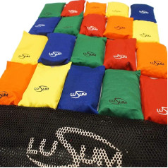 Lusum 20 Bean Bags Filled with Natural Corn Kernels & FREE Fresh Mesh Storage Bag