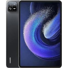 Xiaomi Pad 6 11 collu 144Hz 2,8K WQHD displejs, Xiaomi Pad 6 planšetdatora vadošais Snapdragon 870 procesors ar četriem stereo skaļruņiem 8840 mAh akumulators 33 W ātrās uzlādes vienmetāla korpuss, 8 + 256 GB grafīts